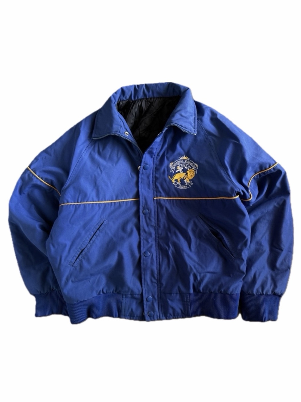 Vintage 1989 Lions Club Bomber Jacket — Size Men’s S / Women’s M